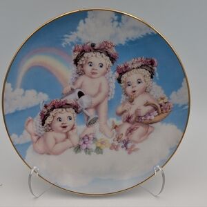 Hamilton Collection by Kristin- Dreamsicles, Plate- Blossoms & Butterflies